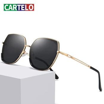

CARTELO Woman Retro Sunglasses For Classic Sunglasses Polarized Women Driving Glasses Black Pilot Sun Glasses Brand Designer