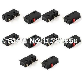 

10 Pcs 125 250 VAC 5A 3 Pins SPDT Push Button Non Locking Mini Microswitch