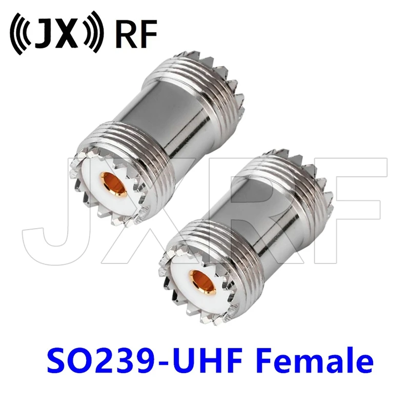 2 шт. PL259 SO239 UHF двойной гнездовой разъем увч гнездо до УВЧ Короткие Твердые