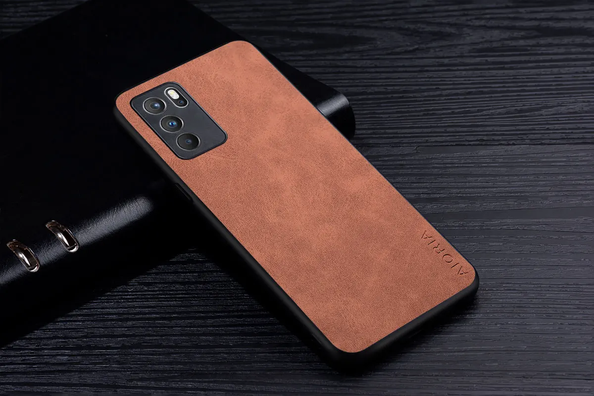 Premium PU Leathe Phone Case for Oppo Reno 6 Pro Plus Scratch-Resistant Solid Color Cover for Oppo Reno6 Pro Plus 4G 5G Case best case for android phone