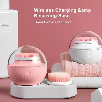 

Puff Cleansing Instrument Ultrasonic Household Electric Washing Machine Cleansing Foaming Facial Massage Pore Cleaner