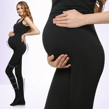 Одежда для беременных; сезон осень-зима; однотонные регулируемые подтяжки для беременных; плотные брюки для беременных с высокой талией; Polainas