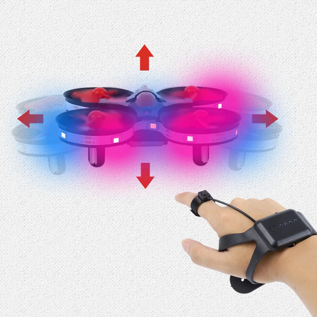 

Hot Interactive Induction Drone Toys Quadcopter LED Light RTF UAV Aircraft Intelligent Watch Remote Control UFO Drone Children G