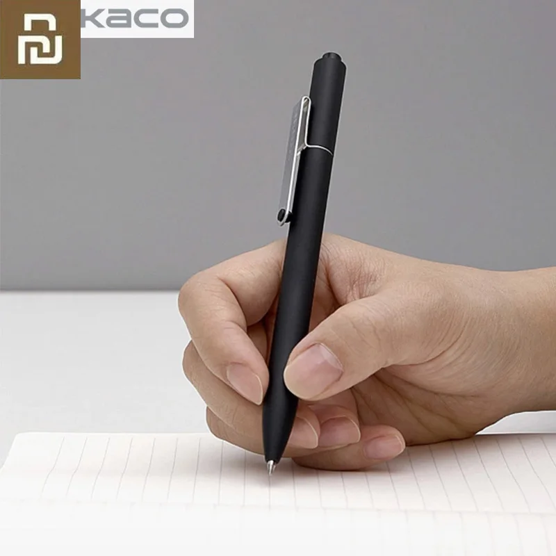Youpin Kaco Pen Black Blue Red Ink for NoteBook Noble Paper PU Leather Card Slot Wallet Book | Электроника