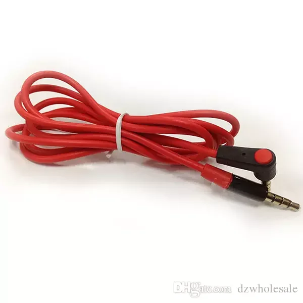 100pcs lot High quality 4 to 4 3 to 3 Elbow Audio Cable 3 5mm Male to Male Detox Pro Headphone Replacement Audio Extension Cable