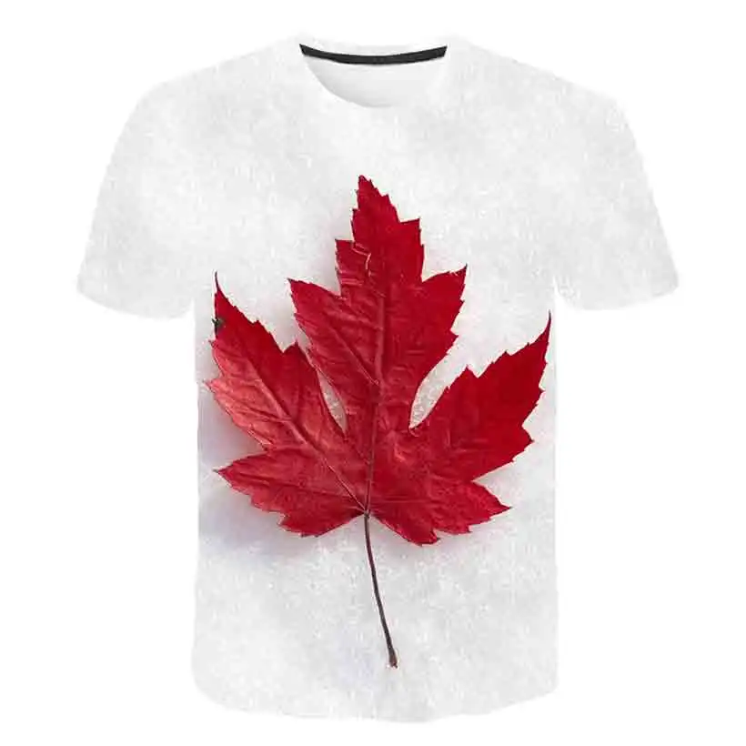 

Anime 3d print game t shirt Maple leaf streetwear weed plant men Women fashion t-shirt Harajuku kids shirts homme tshirt A210
