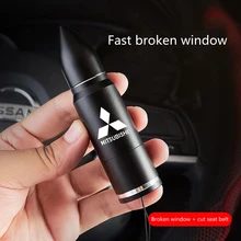 Brise vitre de voiture Mitsubishi, marteau de sécurité, brise vitre de voiture, coupe ceinture de siège, outil d'urgence de sauvetage