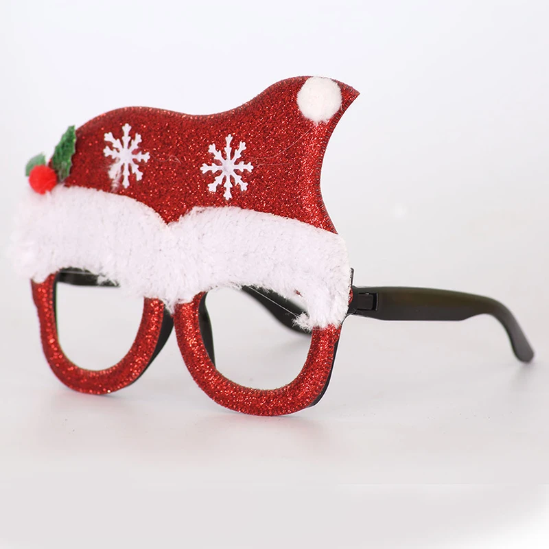 Забавные рождественские украшения для мужчин t очки для женщин мужчин Косплей очки Рамка Санта Клаус, дерево, венок, снеговик, олень оправы для очков D5