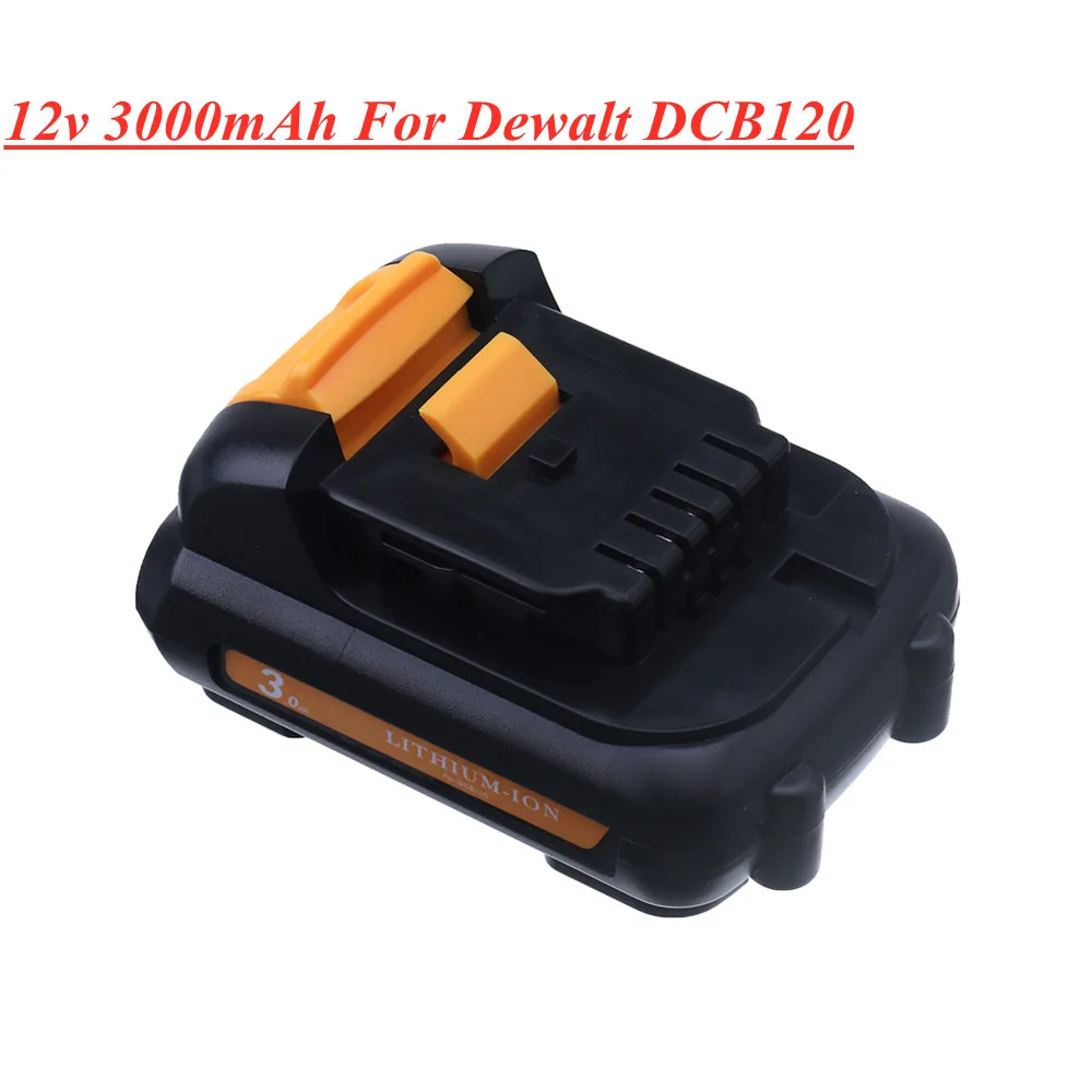 Сменные литий-ионные батареи для Dewalt DCB120 12 В 3000 мАч батарея DCB123 DCB125 DCB124 DCB122 DCD710