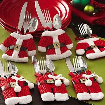 

DishyKooker Yantu 6pcs Santa Pants Treat Bags Suit Christmas Wrap Organizers Gift Holder Pockets By Collections