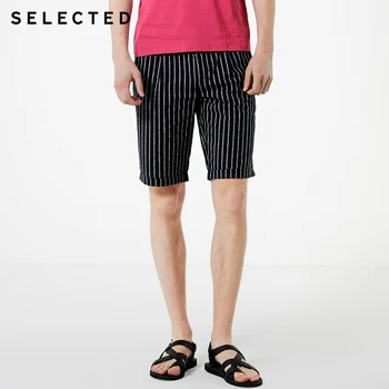 

SELECTED Men's Straight Fit Striped Casual Knee-high Shorts S|4192SH513