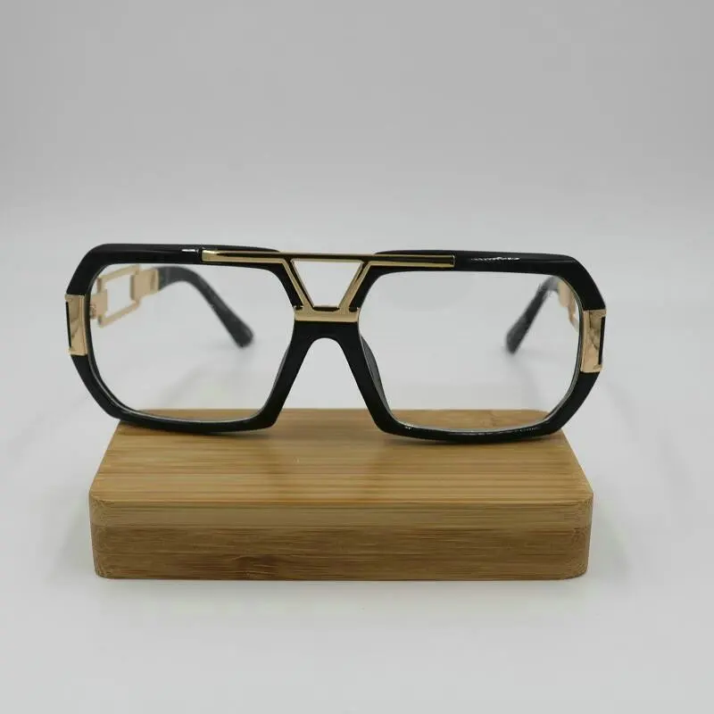 Новые Модные металлические очки черные оправы мужские женские ...