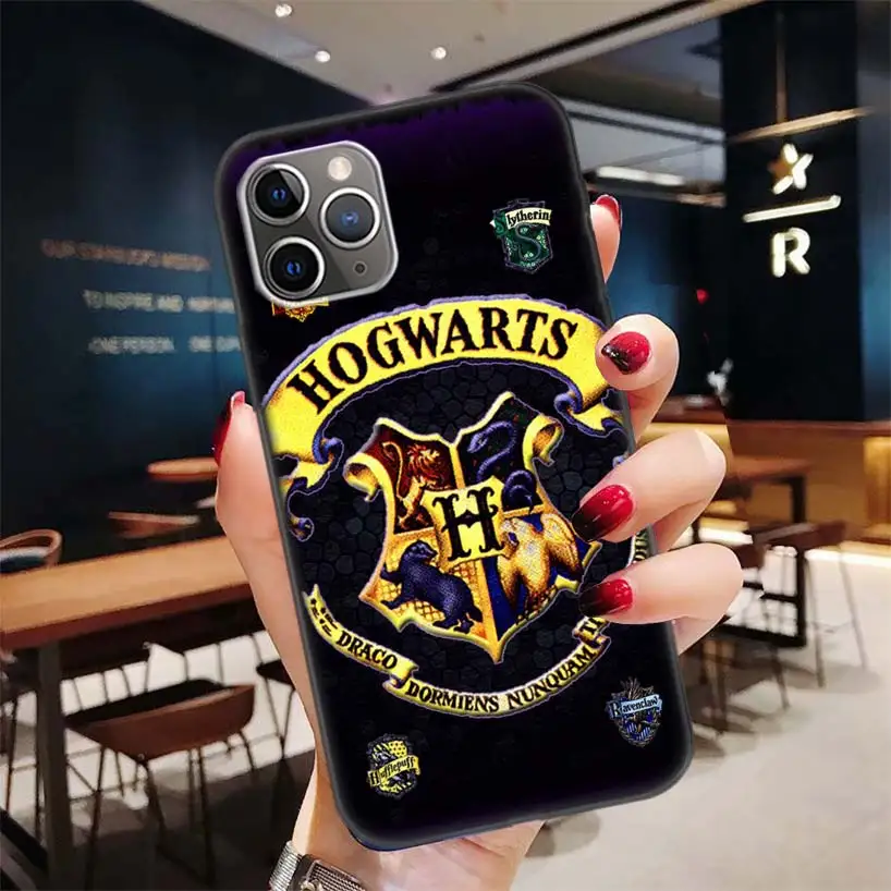 Черный чехол Potter Love для Apple iPhone 11 Pro XR 7 8 6 6S Plus X XS MAX 5 5S SE Мягкий силиконовый чехол из ТПУ для телефона