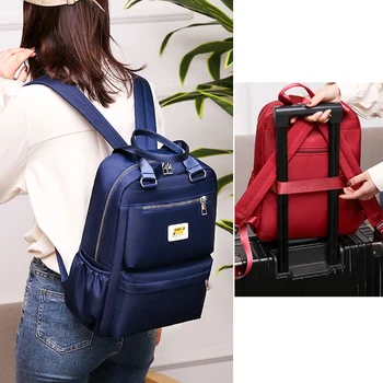 

Backpack Women Nylon Luxury Shoulder Bag For Teenage Girls Student Multi-Function Small Bagpack Female Ladies School Backpack