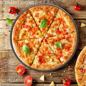 

Non-Stick Bakeware Carbon Steel Cold Rolled Sheet Pizza Tray Bread Pan 12.6 Inch Pizza Plate Pizza Pans with Holes Safety Large