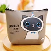 Stationery creative coin purse cute cartoon kitten PU material children wallet student coin purse key lock key storage bag 5