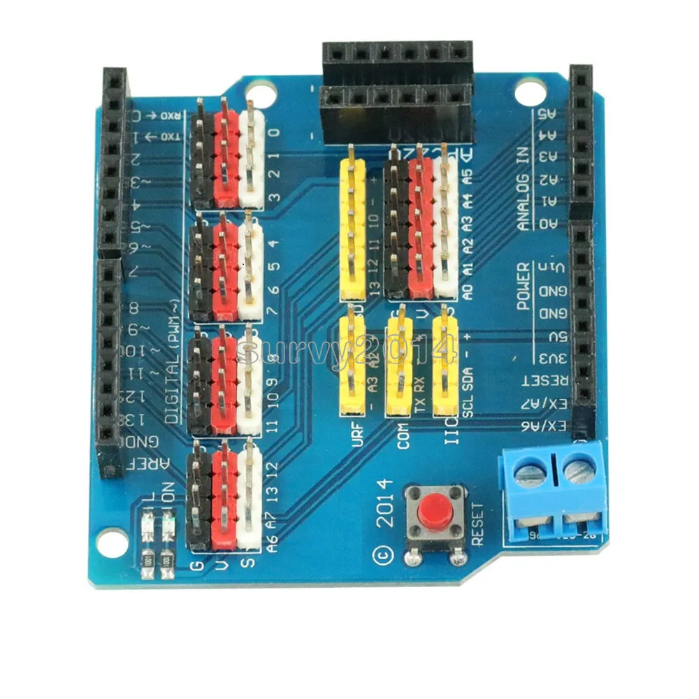 V5 сенсор Щит Плата расширения щит для Arduino UNO R3 V5.0 электронный модуль сенсор Щит V5 Плата расширения 5,0