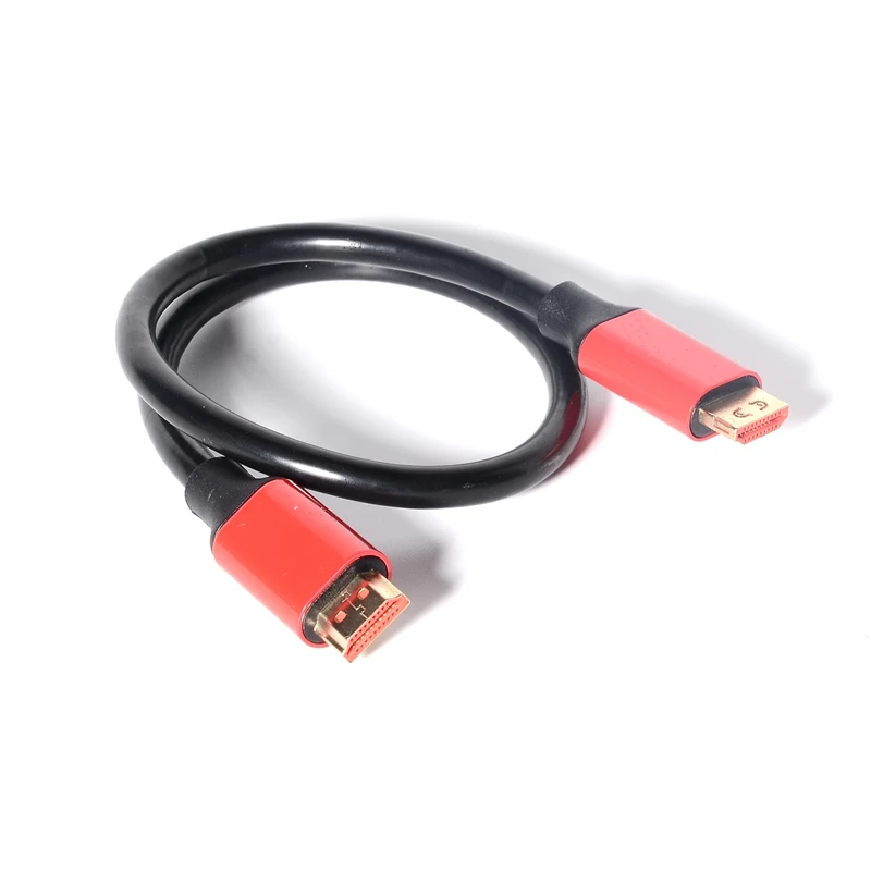 Красный Кабель HDMI 2 0 4K 60Hz к кабель 1 4 1080P видео аудио Кабо металлический чехол из
