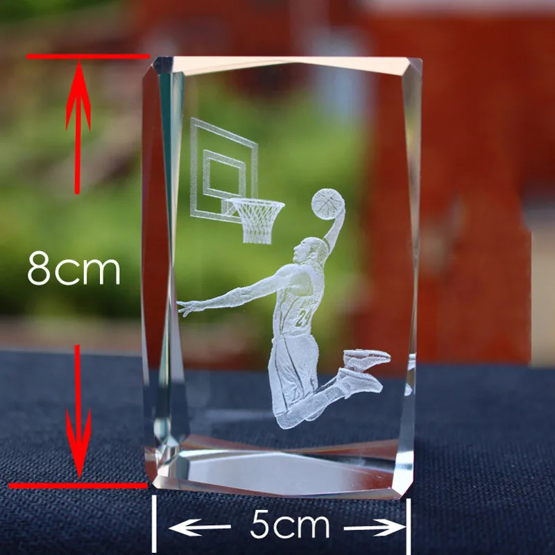 K9 Хрустальная лазерная 3D внутренняя скульптура баскетбольный Футбол звезды гравировка статуя статуэтки и миниатюры творческие подарки - Цвет: Style 1