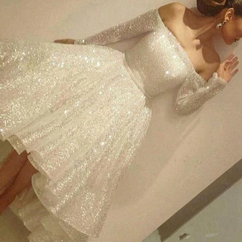 

Ivory Ball Gown Graduation Dresses Shiny Sequined Off Shoulder Short Cocktail Vestidos Women Prom Party Gowns Homecoming Dress