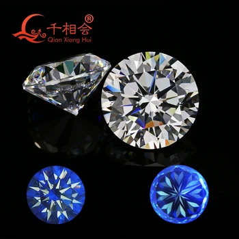 

6A 4-16mm Round Brilliant Cut 8 hearts and 8arrows White color Synthetic Cubic Zirconia Loose CZ Stone