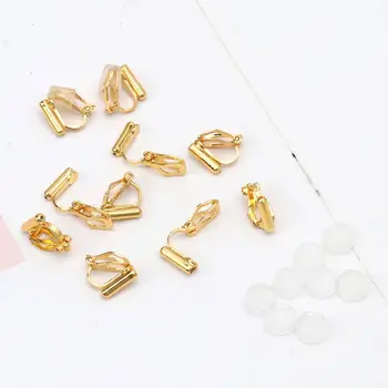 

20Pcs DIY Earring Converter With Comfort Earring Pads Turn Any Pierced Earrings Into Clip-On No-pierced Jewelry Findings
