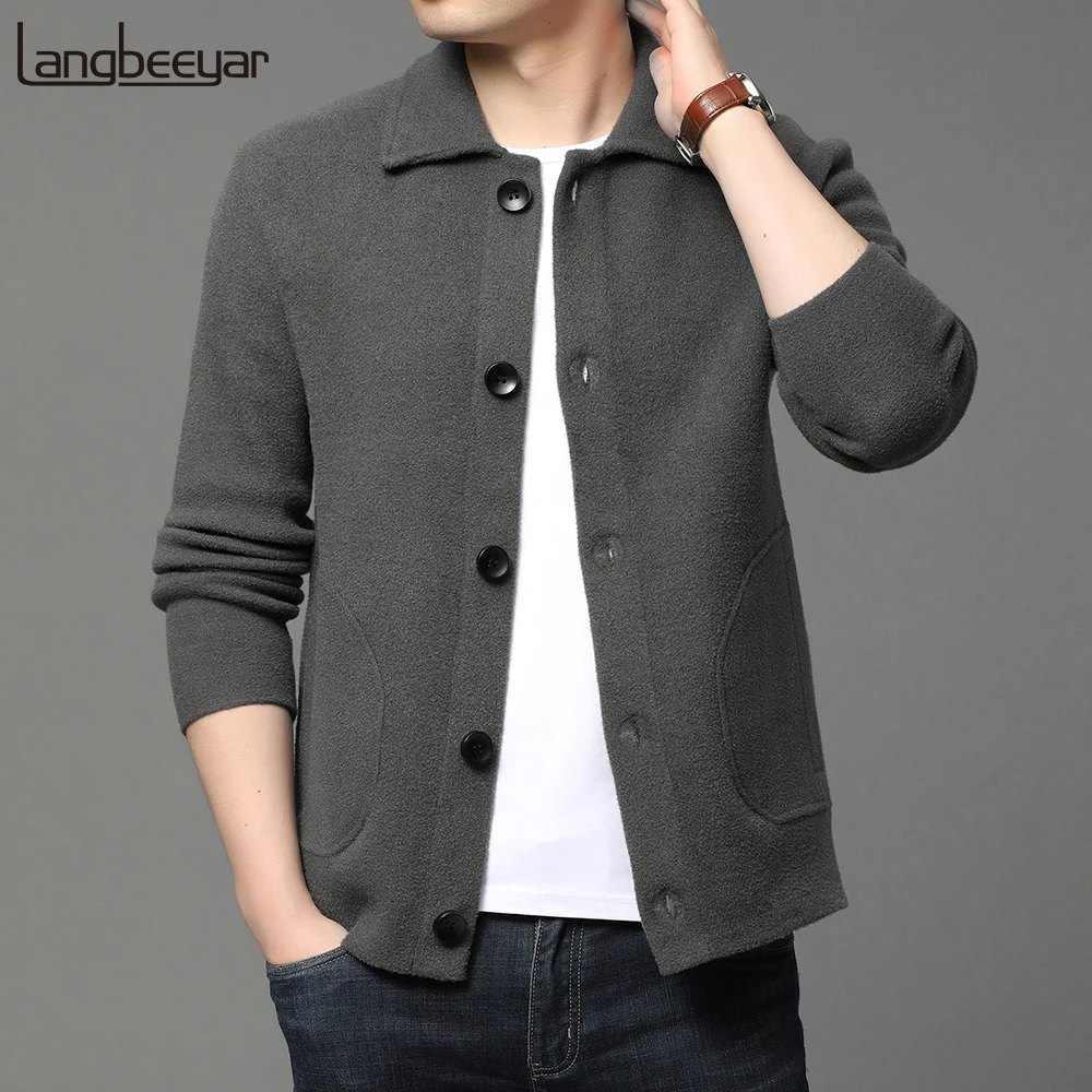 

2020 Thick Velvet New Brand Casual Fashion Men Fleece Jacket Autumn Winter Windbreaker Warm Cardigan Coats Reflective Clothing