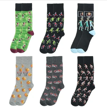 

10pairs Sports style socks fashion street series funny socks superhero fashion novelty men and women breathable cotton socks