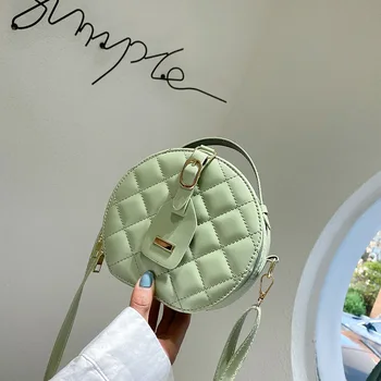 

Net red small bag 2020 new lingge wild messenger bag foreign one shoulder fashion portable small round bag