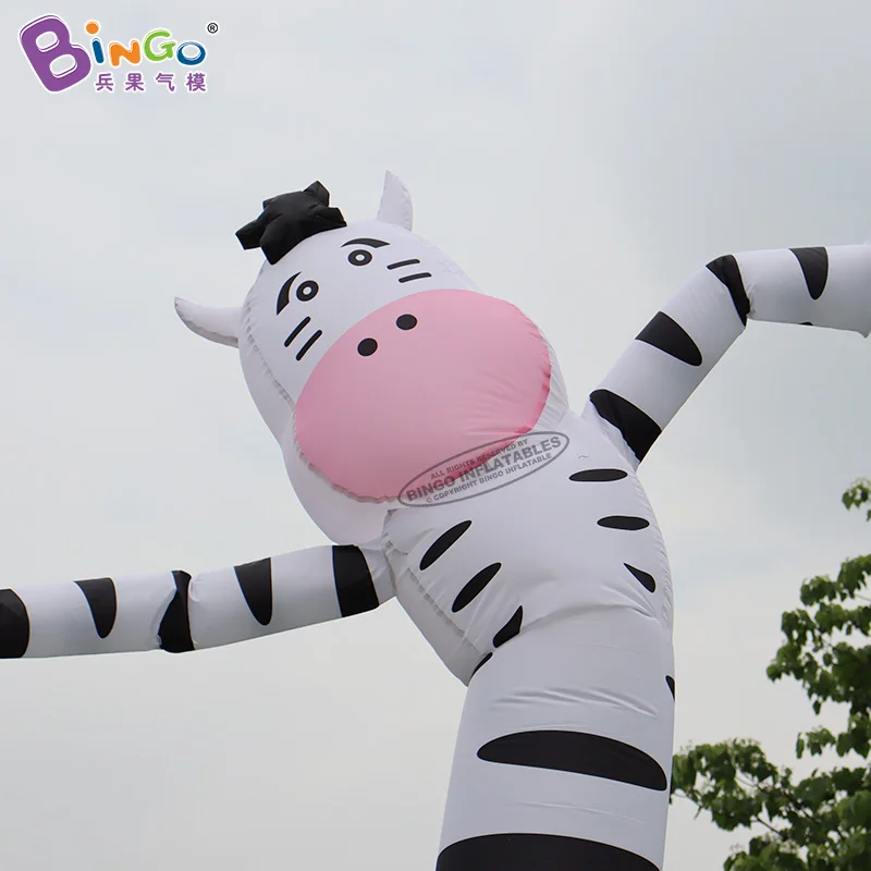 Customized NEW 5M Inflatable Dairy Cow Milk Cow Air Sky Dancer Puppet