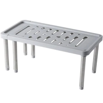 

Adjustable Home Closet Organizer Storage Shelves Freely Retractable Layered for Kitchen Bathroom Storage Rack Cabinet