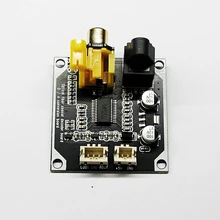 24bit 192khz dac digital decodificador de áudio de fibra óptica coaxial entrada sinal digital saída estéreo decod placa