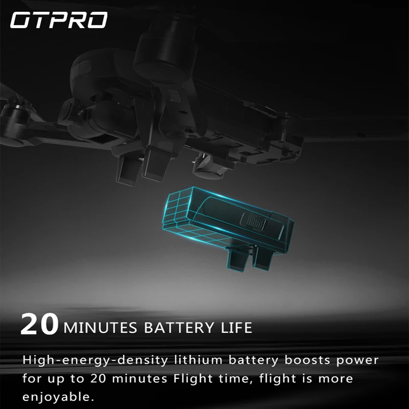 Складной мини Дрон OTPRO Радиоуправляемый квадрокоптер с камерой 4K UHD 1080P GPS 5 8G 1 км RTF