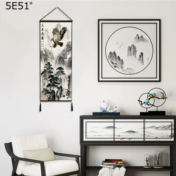 

Modern Chinese bird language floral decoration painting living room decoration 120*48cm