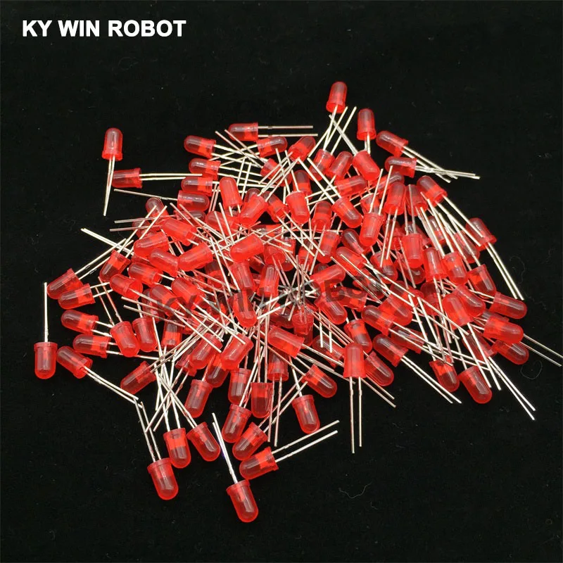 100pcs 5mm LED Diode 5 mm Assorted Kit White Green Red Blue Yellow Orange Pink Purple Warm white DIY Light Emitting Diode