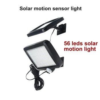

56 leds solar light led lamp home outdoor desk waterproof wireless radar garden garage patio lantern security deck fence decor
