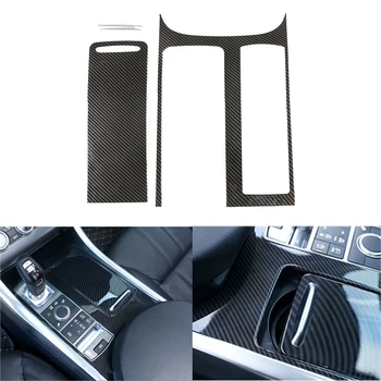 

Carbon Fiber Style Car Center Console Gear Panel Cover Trim Interior Decoration Plastic Fit For Range Rover Sport 2018 2019 2020