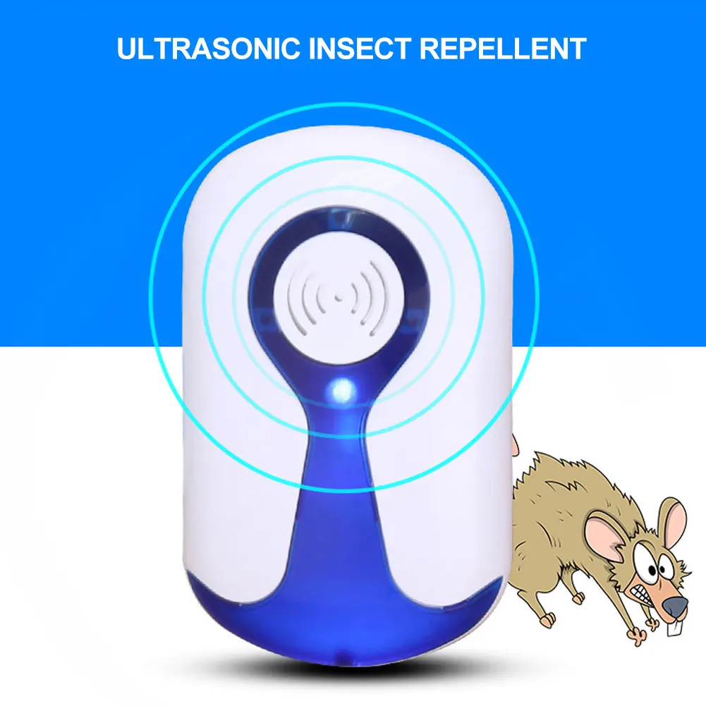 

2PCS Multi-function Self-contained Night Light Ultrasonic Repelling Insect Repellent Mosquito Repellent