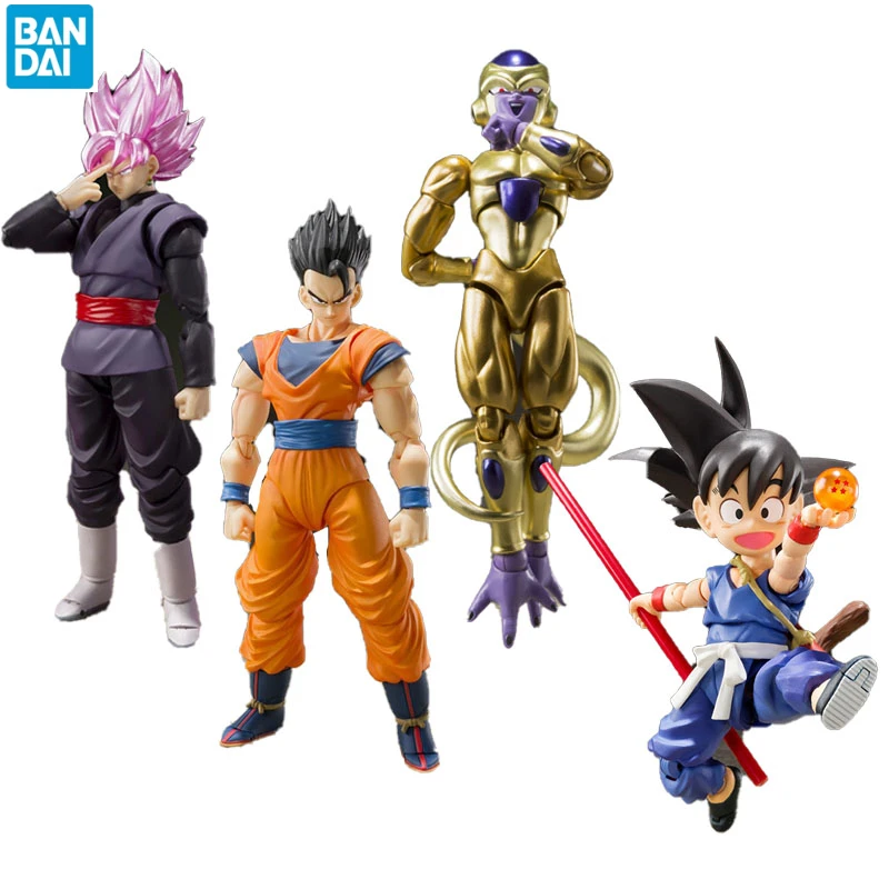 バンダイ ドラゴンボールフィギュアz オリジナル 金髪 フリーザ 黒 孫悟空 悟飯 アニメアクションフィギュア Null Aliexpress