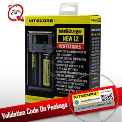 100% оригинал Nitecore D4 D2 Новый I4 I2 зарядное устройство ЖК-дисплей интеллектуальная литий-ионная Зарядка 18650 14500 26650 16340 AA AAA батареи