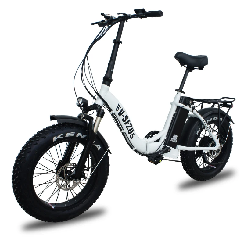 Electric Bikes for Adults 20&quot Folding Portable Pedal Assist Fat Tire Bicycles 750w Power Motor 48v Removable Battery | Спорт и