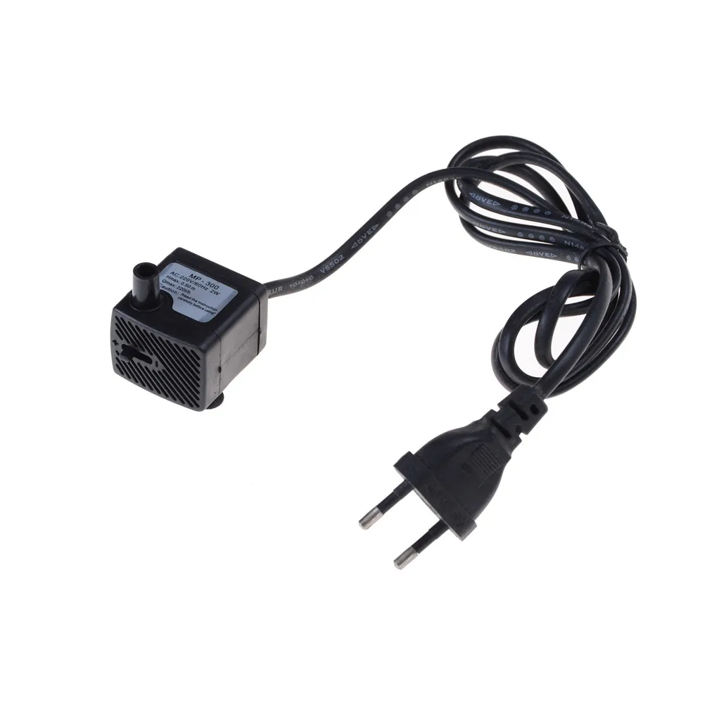 AC 220V 3W Submersible Water Pump Aquarium Fountain Air Fish Pond Tank EU Plug S08 Wholesale&ampDropShip | Цифровые кабели