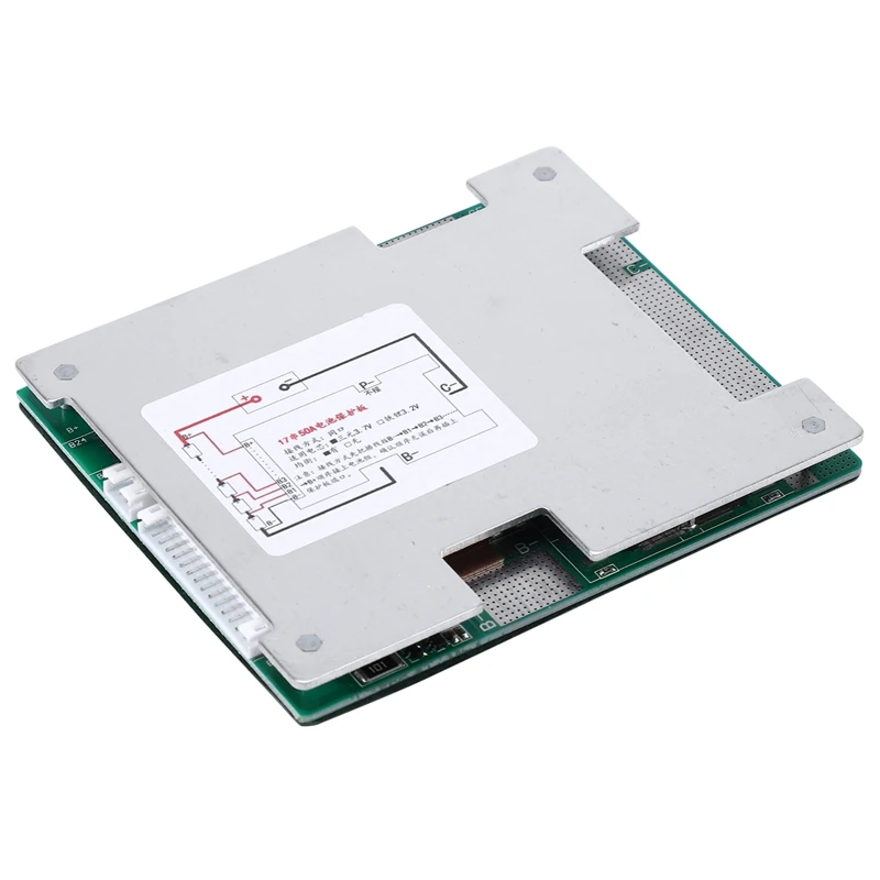 17S 64V 50A 18650 литий-полимерный аккумулятор Защитная плата BMS PCB с балансом для электровелосипеда EScooter