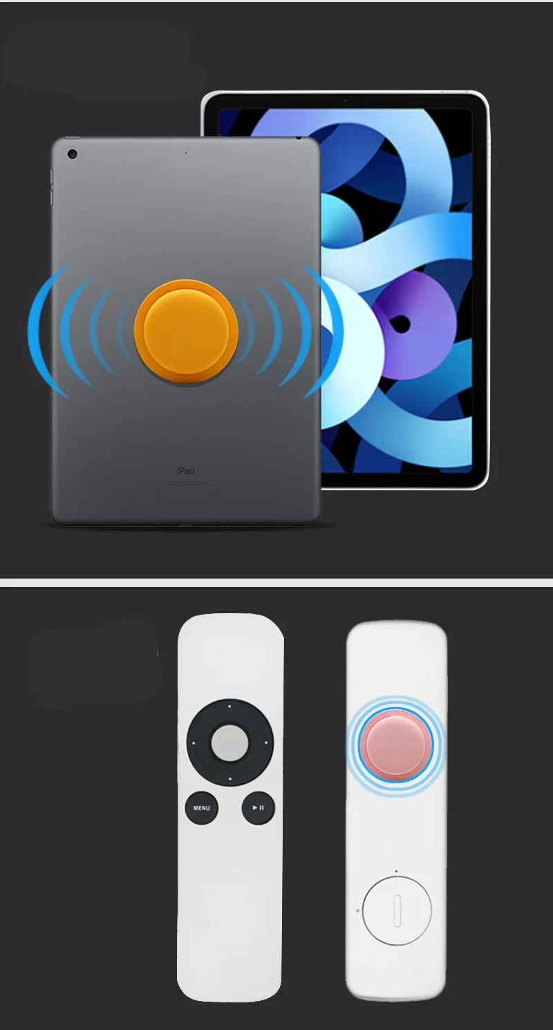 Portable Silicone Case For Apple Airtags Locator Tracker Anti-Lost Device Keychain Protective Sleeve Soft Protection Cover