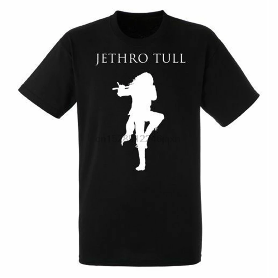 Jethro Tull Logo черная новая футболка рок-футболка рубашка рок-группы Бесплатная