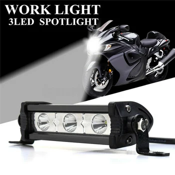

Spot LED Work Light Beam Bar Single Row Off Road Car Bracket Parts Set