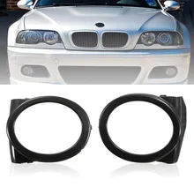 Черные Автомобильные противотуманные фары для BMW E46 M3 Style 2001 2002 2003 2004 2005 2006 левая и правая противотуманные фасветильник Черные Автомобильные противотуманные фары для BMW E46 M3 Style 2001 2002 2003 2004 2005 2006 левая и правая противотуманные фасветильник