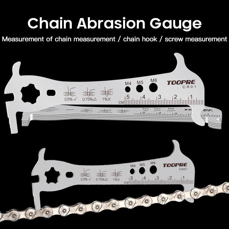 Mountain bike chain measuring ruler Wear measuring device Measuring