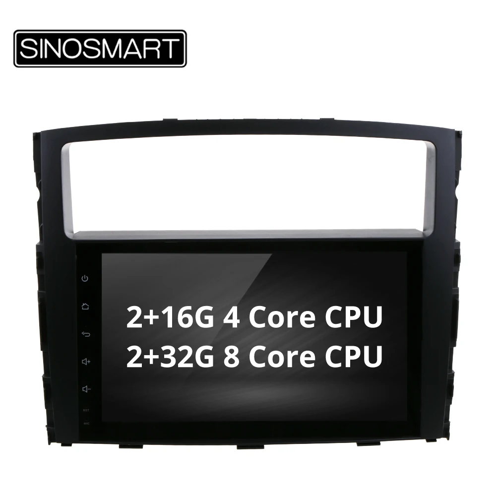 

SINOSMART 4 Core/8 Core CPU, 2G RAM Android 8.1 Car GPS Navigation for Mitsubishi Pajero V93/V97 2006-2012 Canbus Optional