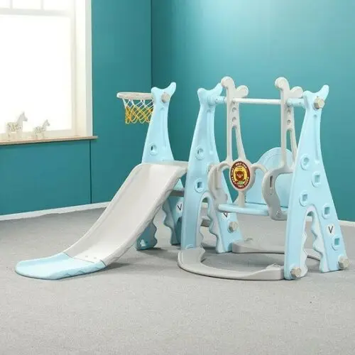 Альпинист малыша и качели комплект 3 в 1 с Детская горка Playset w/баскетбольное